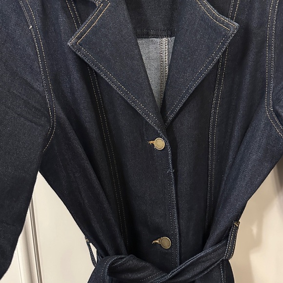 Liverpool Dark Blue Denim Jacket belted - Picture 7 of 7